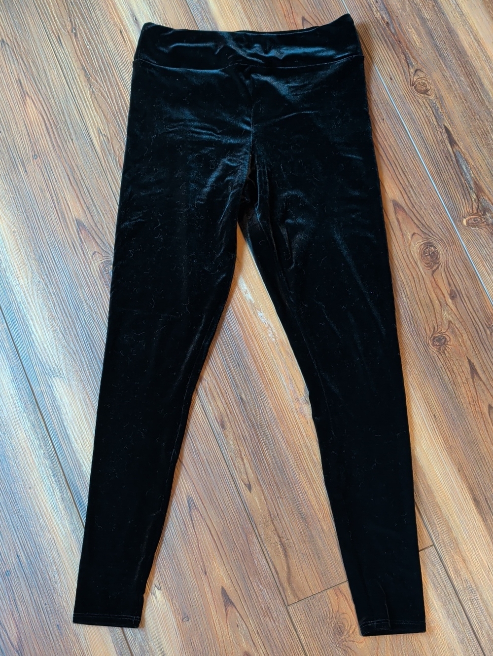 Black Velvet Leggings